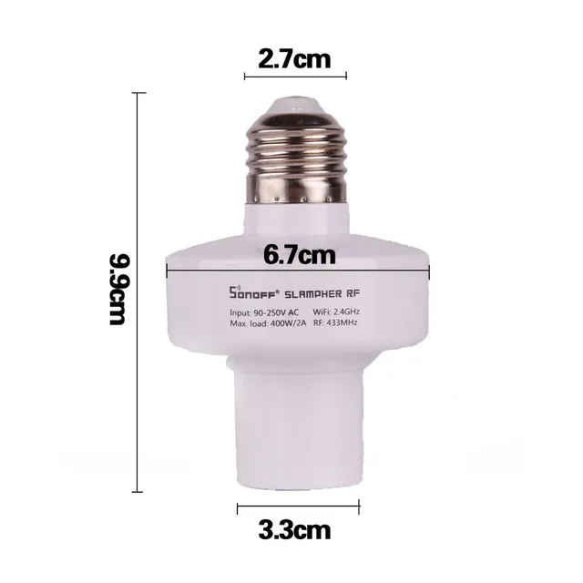 Sonoff Slampher E27 Smart Light Lamp Bulb Holder WiFi Bulbs 433MHz RF Wireless Light Holder For Smart Home