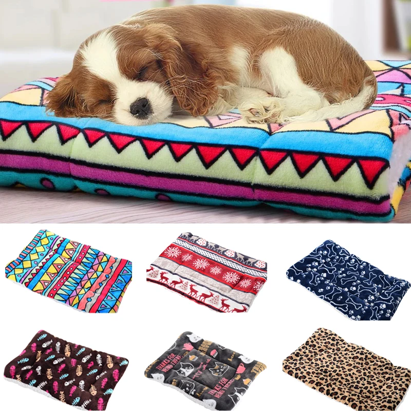 Soft Warm Pet Fleece Blanket Bed Mat Pad Cover Cushion For Dog Cat Puppy Animal 