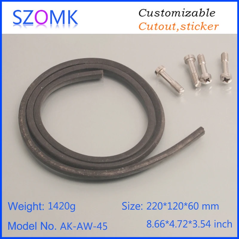 szomk IP66 die cast aluminum waterproof enclosure for electronics aluminum case waterproof equipment junction box (9)