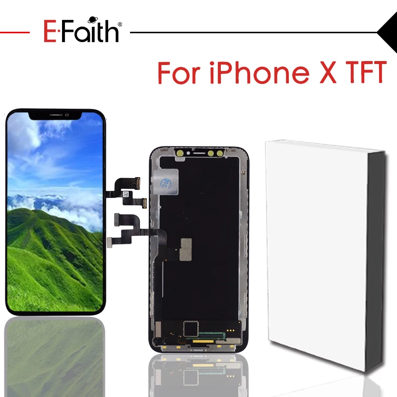 1 шт. EFaith EF бренд мягкий OLED для iPhone X OLED/AMOLED ЖК-дисплей сенсорный экран дигитайзер сборка