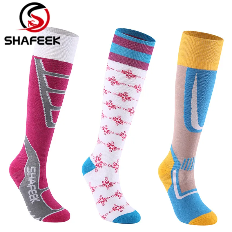 

SHAFEEK Ski Socks Winter Cycling Socks Men and Women Outdoor Running Cycling Snowboarding Skiing Sport Socks Thermal Warmth