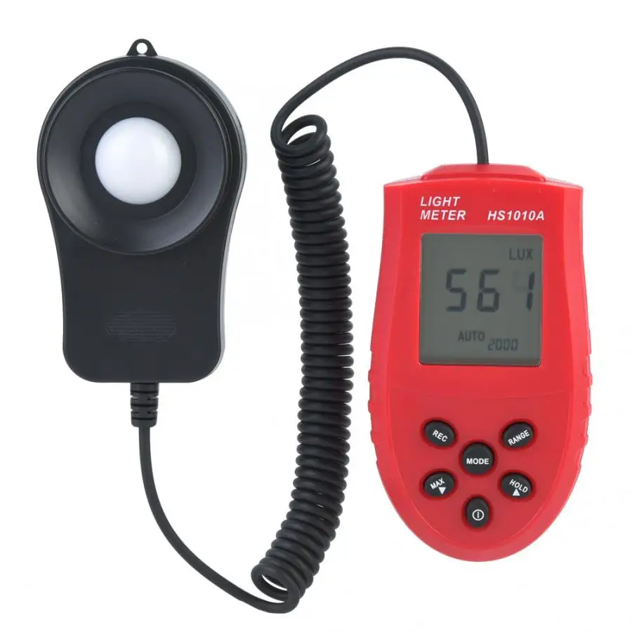 

Luxmeter HS1010 2000/20000/200000 Lux Illuminometer Digital Light Meter LCD Display Light Power Meter Level Measuring
