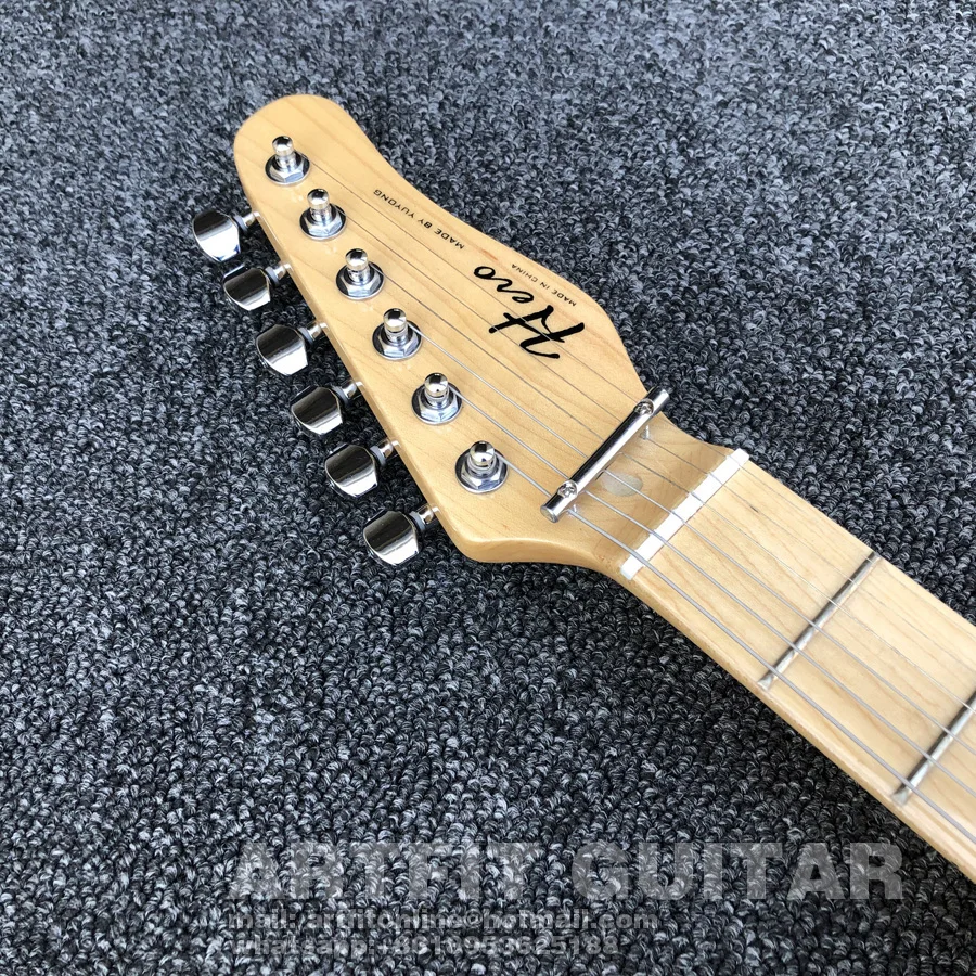Wine Red Quilted Maple Top Wilkinson Pickups Tremolo Bridge Coil Split M6 Locking Tuners 6 String Clean Sound Stratocaster Electric Guitar (6)