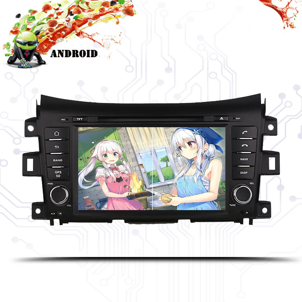Автомобильный gps навигация dvd плеер 1024*600 Android 10.0For NISSAN NP300 Navara 2014 2018 NP1890 стерео