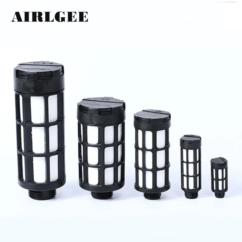 5 Silenziatori Pneumatici In Ottone - Riduttori Rumore Per Cilindri Ed Elettrovalvole, PSF-6 - Foto 4