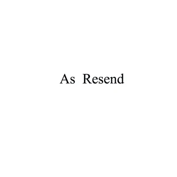 

as resend