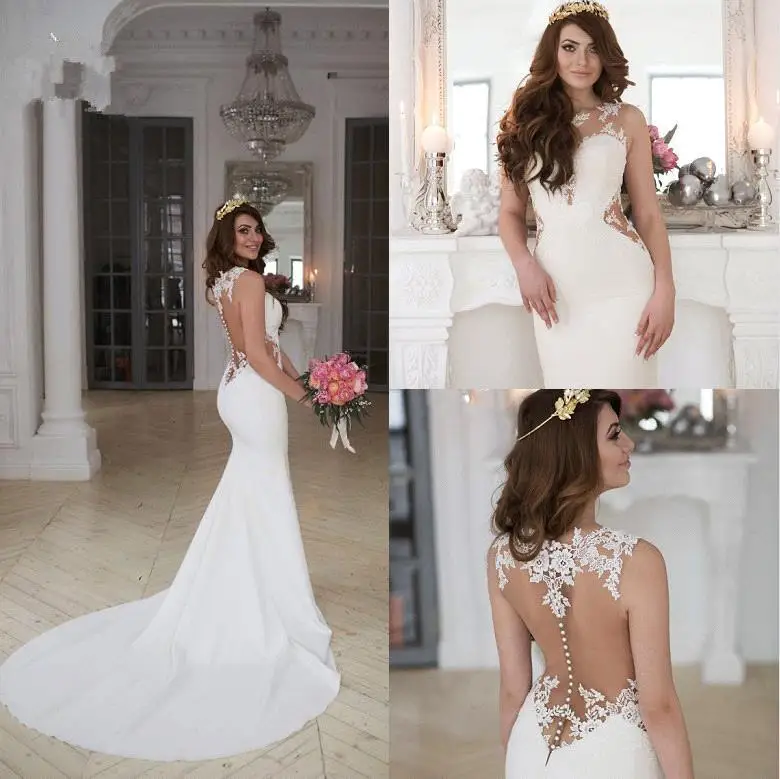 vestidos de novia corte sirena baratos – vestidos baratos
