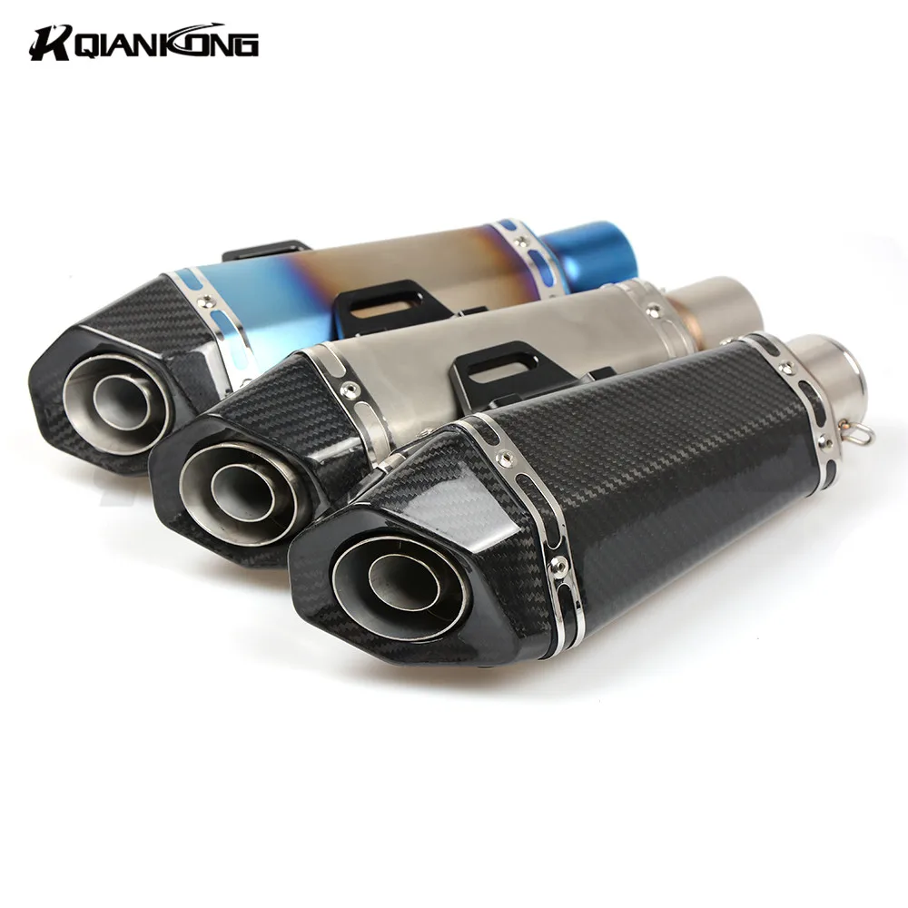 Universal Motorcycle Scooter motocross Modified exhaust Exhaust Muffler pipe For YAMAHA YZF R1 R6 R3  TMAX 500 530 kawasaki Z800