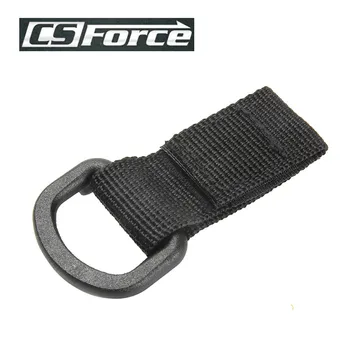 

Outdoor Tactical Molle Webbing D-Ring Belt Hanging Buckle Multifunction Keychain Climbing Hiking Backpack Key Hook Hanger Nylon