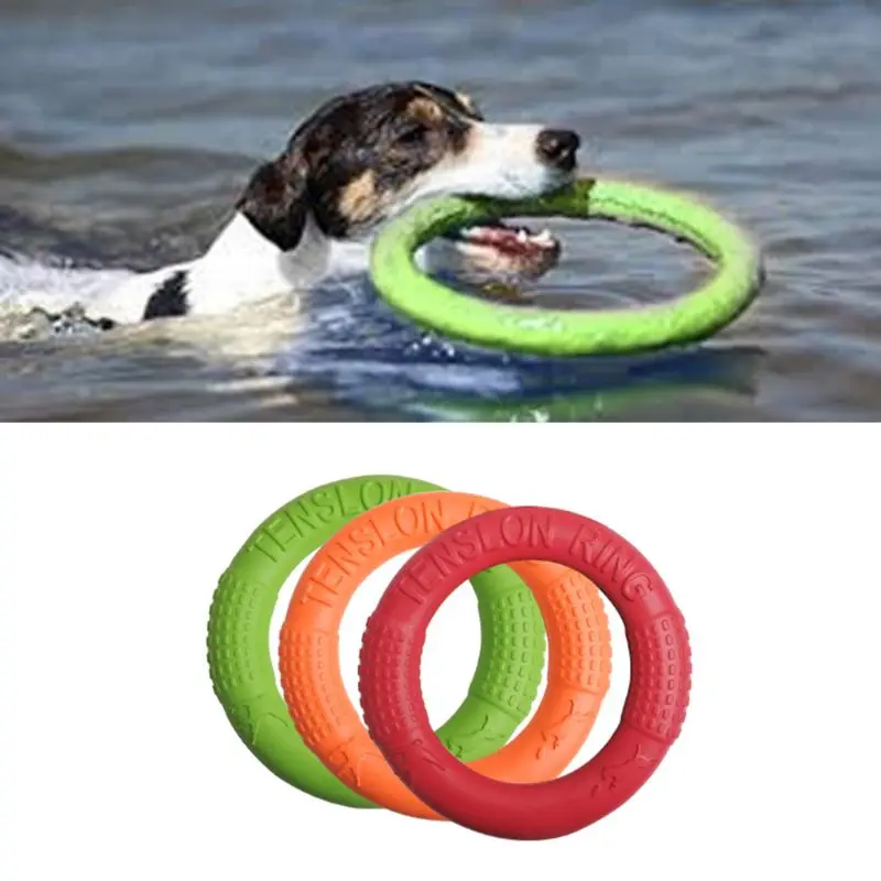 الحيوانات الأليفة التدريب حلقة إيفا تحلق أقراص ممارسة خواتم في الهواء الطلق اللعب اللعب التفاعلية نظيفة الأسنان متعددة الوظائف دغة مضغ لعبة...