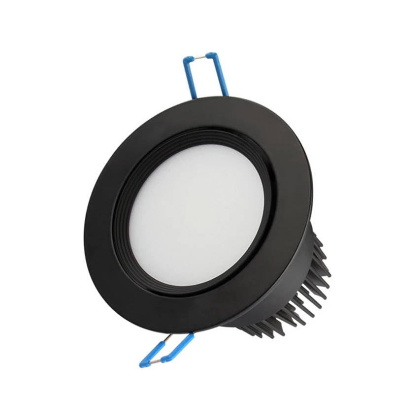 

10X Black Dimmable COB Downlight 5W/7W/10W/15W/20W LED Downlight AC85-265V Ceiling Lamp Recessed lighting indoor lighting