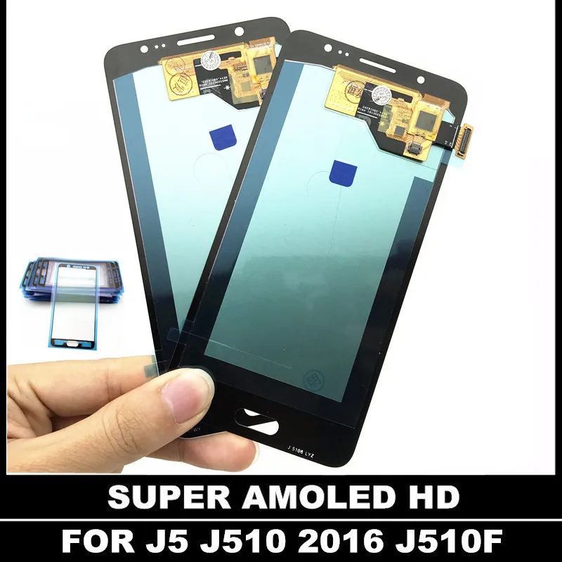 AMOLED регулировка яркости экрана для Samsung Galaxy J5 2016 j510 J510FN J510F J510M ЖК-дисплей с