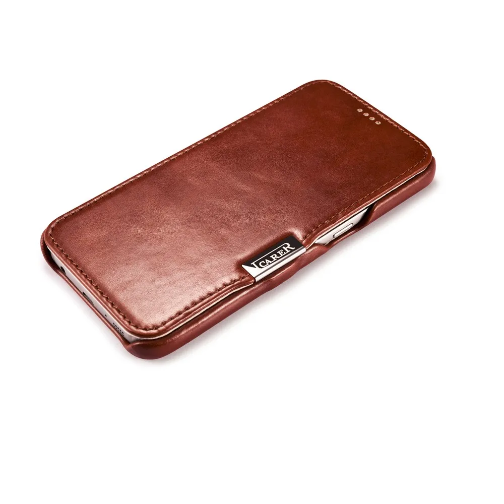 Icarer Чехол-книжка из натуральной кожи для SAMSUNG Galaxy S7(5,1 дюйма), винтажный Ретро-Чехол-книжка, Магнитный кожаный чехол, защитный чехол