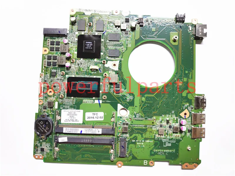 Материнская плата для ноутбука hp ENVY 17-K 17-K200 782621-601 782621-001 782621-501 850 М/4 Гб с процессором i7-5500U полностью протестирована