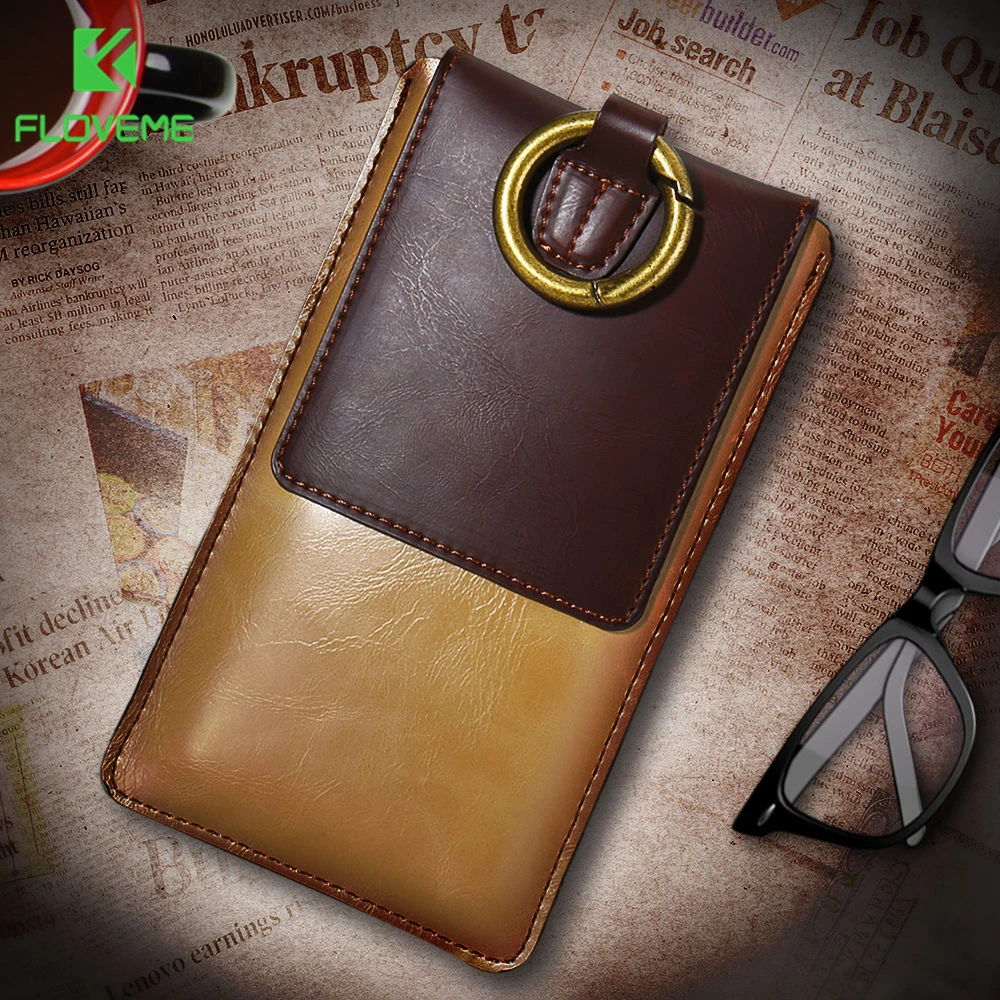 

FLOVEME Universal PU Leather Phone Case For iPhone 7 8 Plus Luxury 360 Full Protect Mobile Phone Cover For iPhone 6 6S Plus Capa
