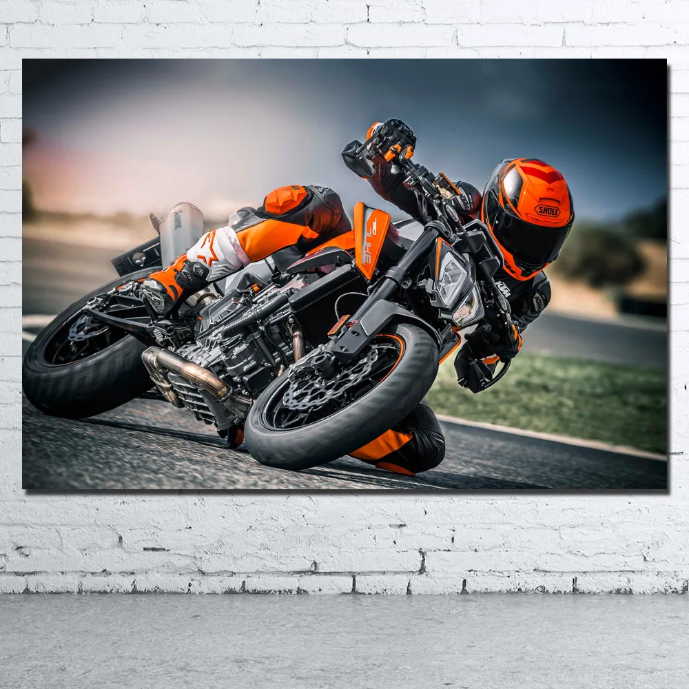 Ktm 790 レーシングチームスポーツ Blke オートバイ壁紙ウォールアートポスターのキャンバス布プリント装飾絵画 絵画 書道 Aliexpress