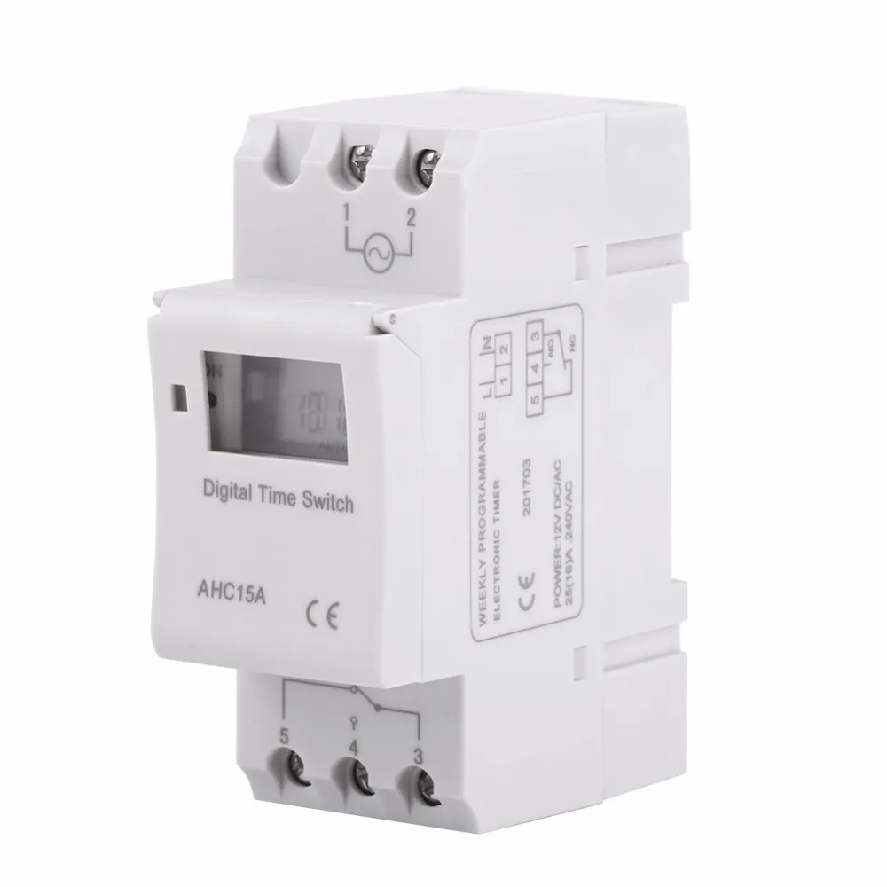 DXX-HR TM615H-2 Timer LCD digitale programmabile del microcomputer settimanale elettronico interruttore Relè di tempo di controllo 220VAC