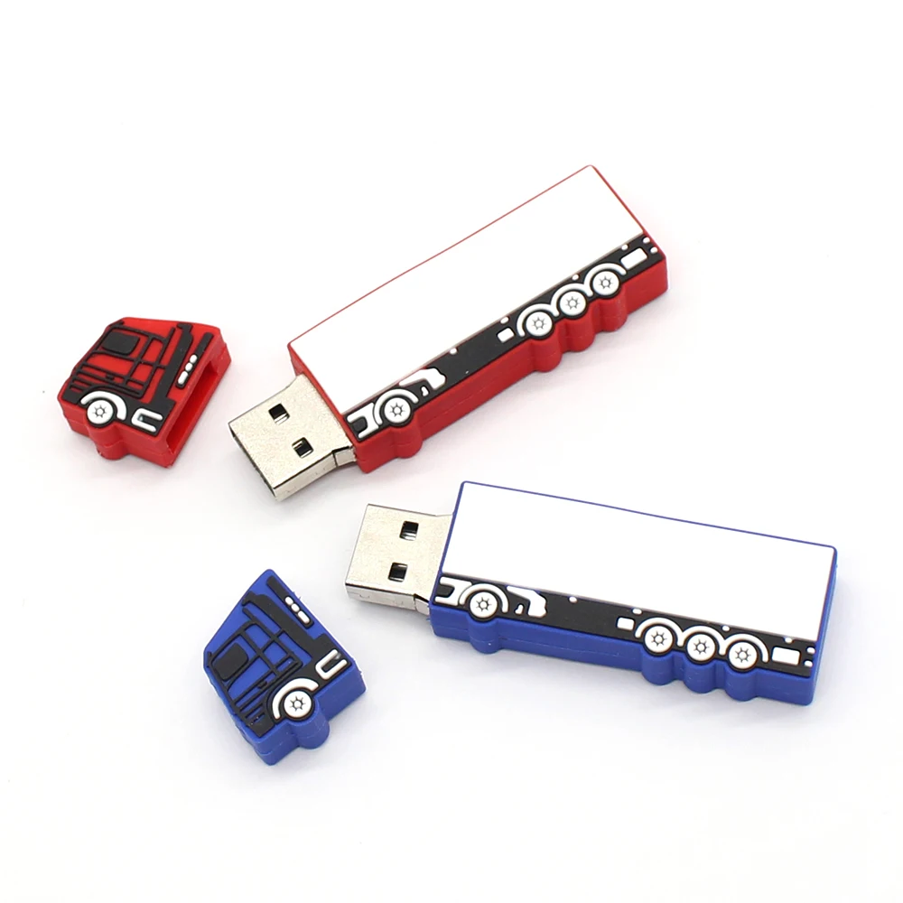 

hot sale big truck usb flash drive new arrival Big truck pen drive usb stick 16g 8g 4g 2g 2016 cute Deer flash memory stick