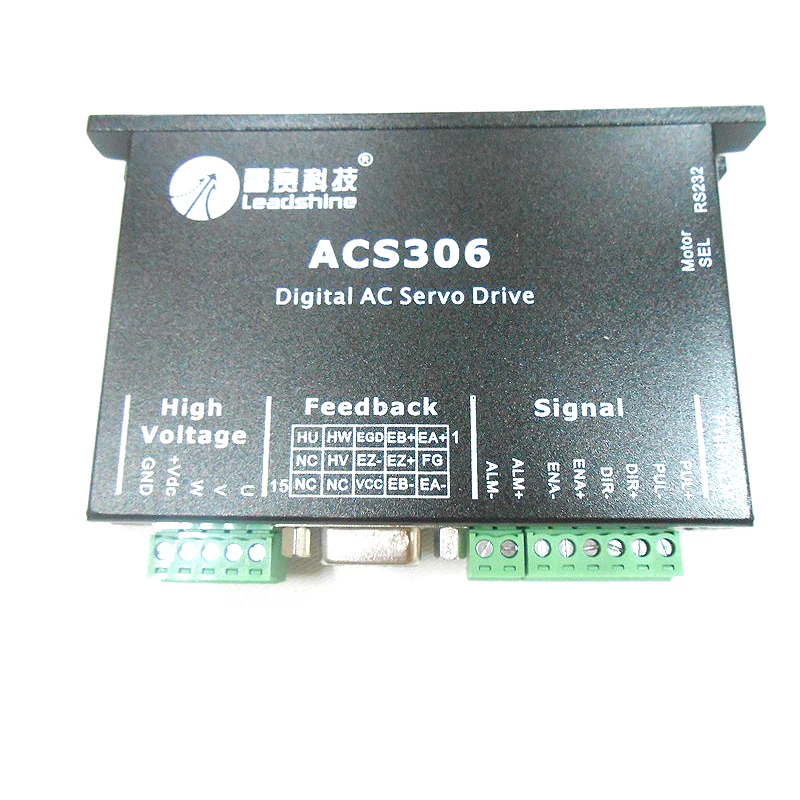 

CNC Brushless DC Servo Motor Drive Leadshine ACS306 6A 18~30VDC Matching 10-180W Motor New