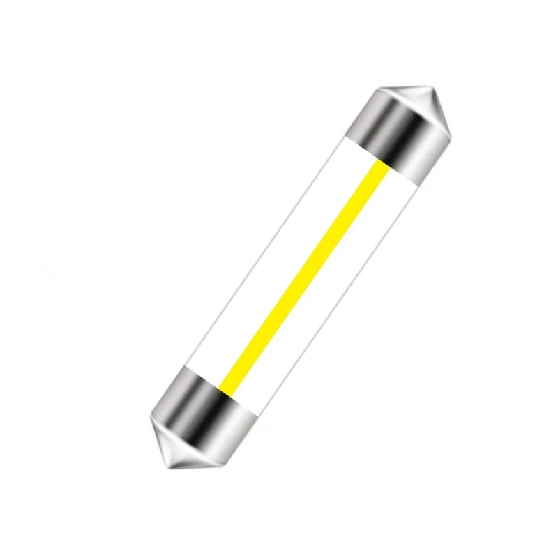 

1PCS Festoon 31mm 36mm 39mm 41mm C5W LED Bulb 360 Degree Filament 12 Chips COB LED Glass Case Car Interior Light Auto Dome Lamps