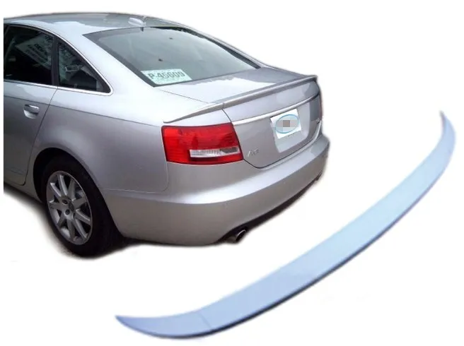 

For Audi A6 Spoiler 2005 2006 2007 2008 2009 2010 FRP material Unpaint and baking finishColor Rear Trunk Wing Spoiler
