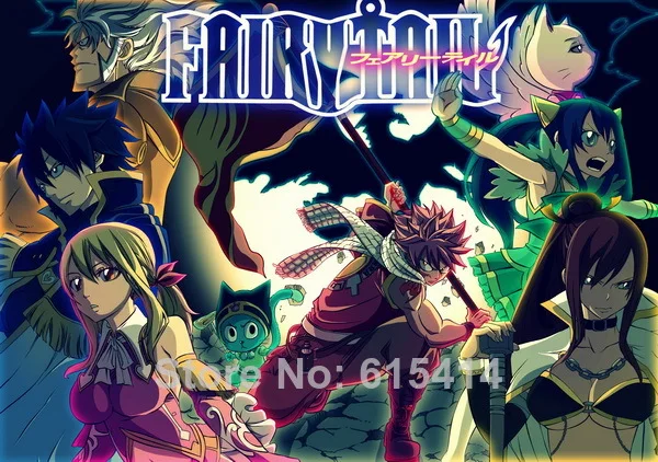 015 Team Fairy Tail - Natsu Dragneel Fight Japan Anime Movie34&quotx24&quot Poster | Дом и сад