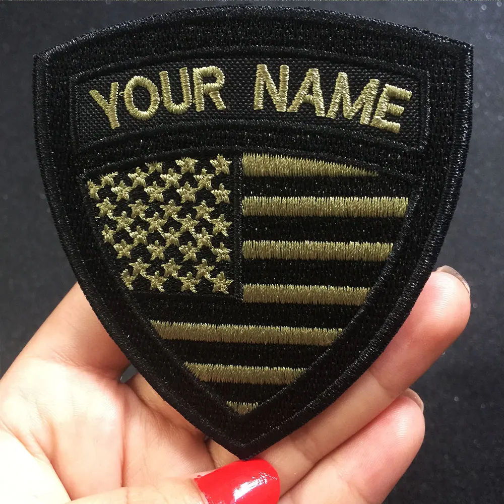 

Custom Embroidery Germany Name Patch, 2 pcs Personalized Military Number Tag Customized Logo ID For Multiple Clothing Bag