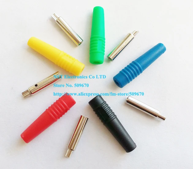 

Copper 2MM Banana Jack Socket Solder Type Test Connectors Adapter 5 Colors/Free Shipping/2Sets(10PCS)