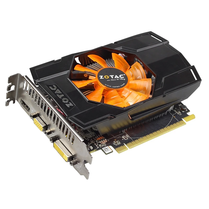 Оригинальная видеокарта ZOTAC GTX 750Ti 1GD5 128Bit GDDR5 графические карты для nVIDIA Map GeForce GTX750Ti