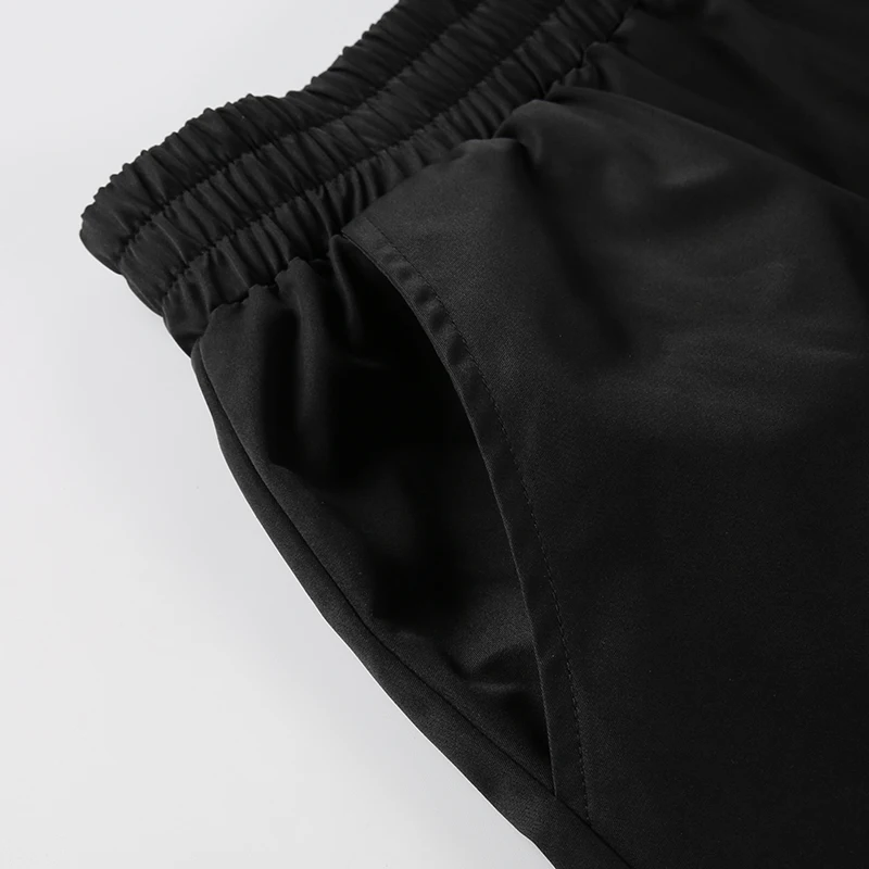 Sweetown размера плюс готические брюки карго женские черные повседневные свободные съемные брюки с высокой талией с пластиковой пряжкой брюки в стиле хип-хоп