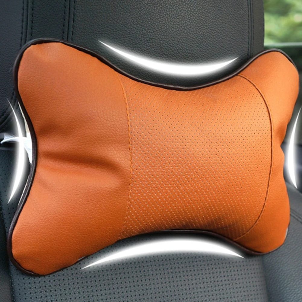Universal Neck Pillow Case Headrest Seat Cushion Solid Color Bone Car Accessory in Neck Pillow