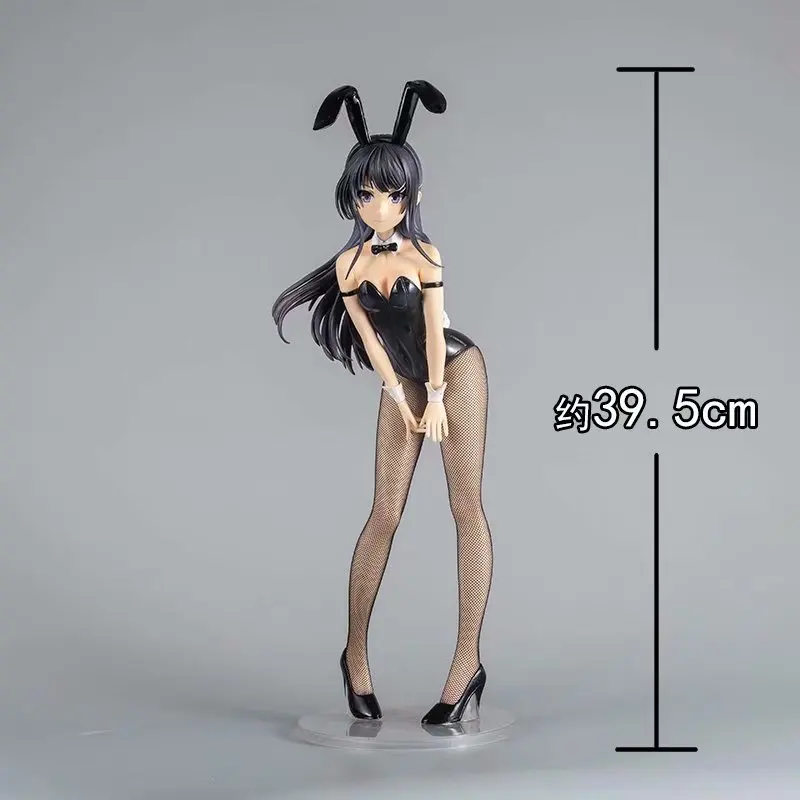 HEYZO 25-40 см аниме Rascal не мечта кролика девушка Senpai Sakurajima Mai сексуальная девушка аниме фигурка аниме из ПВХ рождественские подарки - Цвет: 40cm black no box