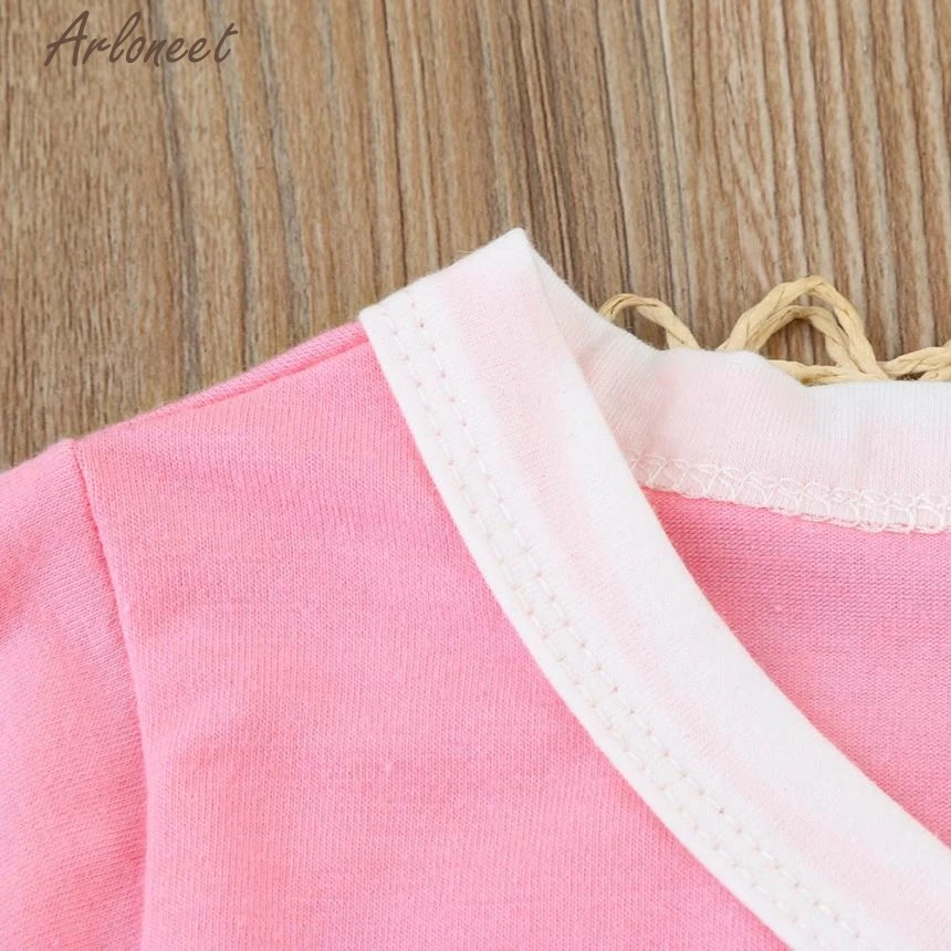 fashionnewborn детские для маленьких мальчиков с длинными рукавами для девочек платье с бантом комплект одежды с шляпой окт