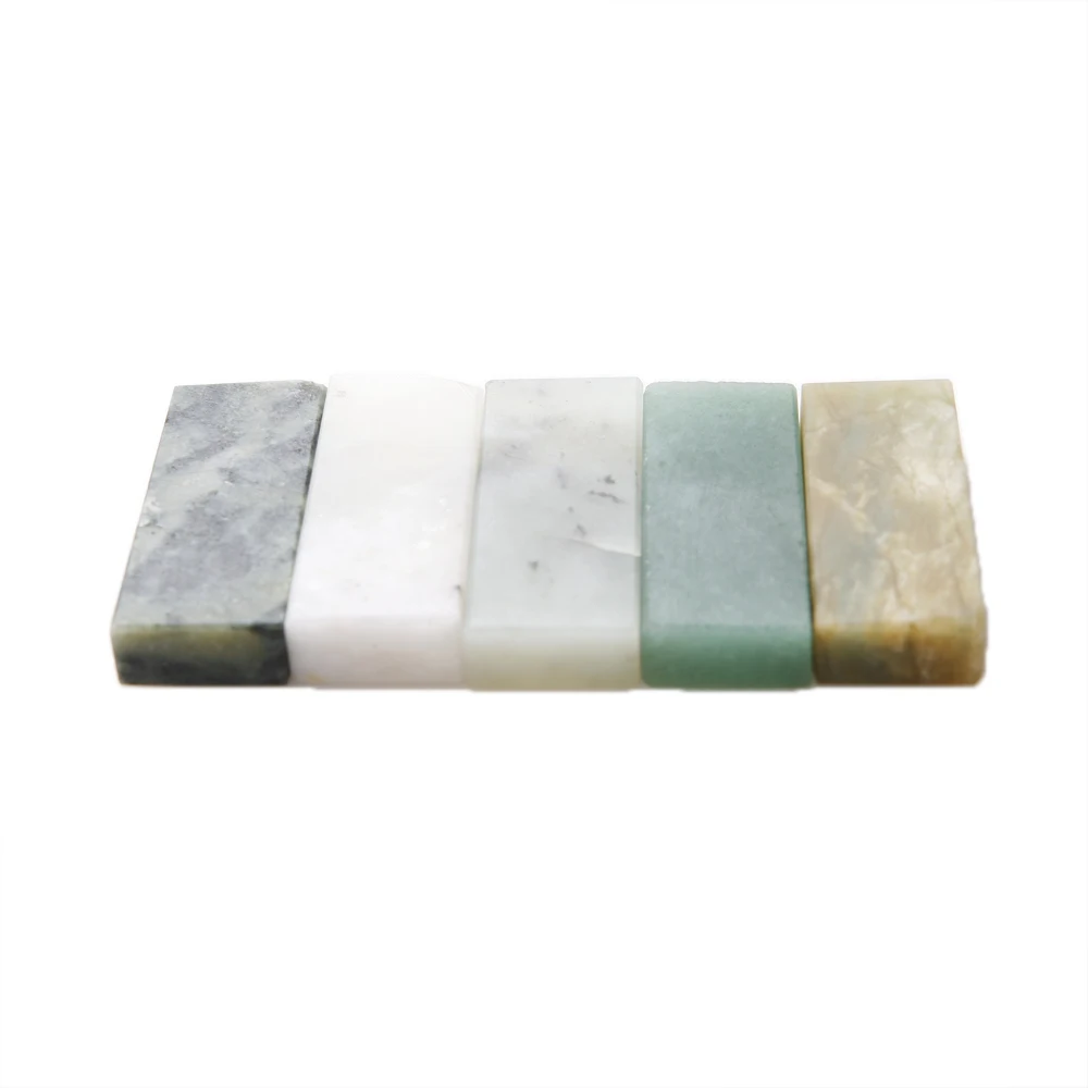 

Newest Grit 10000 Oilstone Nature Jade Knife Razor Sharpener Fine Stone Whetstone Polishing Mirror Color randomly 50X20X10mm