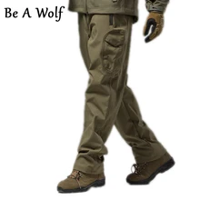 Тактические Походные штаны, флисовые брюки для улицы, водонепроницаемые ветрозащитные камуфляжные термоштаны для кемпинга, катания на лыжах, альпинизма