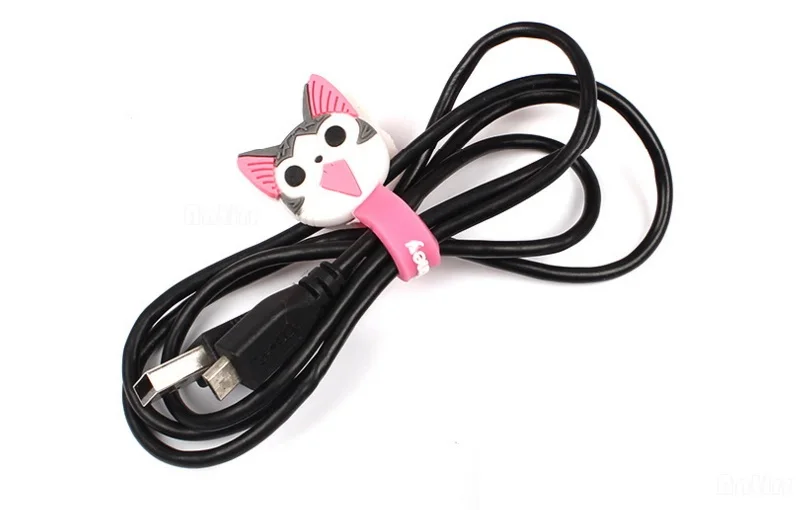 Мультяшный кабель-органайзер для намотки бобина протектор провода шнур управление держатель маркера Крышка для наушников iPhone MP3 USB