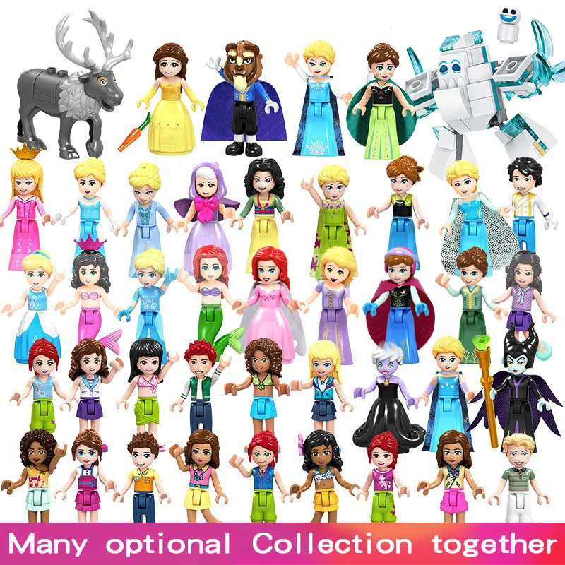 

For Girls TOY Friends Princess Beauty Olivia Stephanie ANNA Emma Mia Dancet Figures Building Blocks Bricks Toys