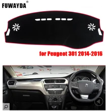 Приборной панели автомобиля охватывает мат для peugeot 301- лет правым dashmat pad Даш крышка авто приборной панели аксессуары