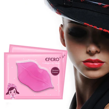 

10pcs Collagen Lip Mask Crystal Pads Anti-Ageing Membrane Moisture Ageing Wrinkle Lip Patches Essence Lips Plumper Skin Care