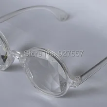 Прозрачные очки-калейдоскопы-прозрачные призмы настоящие хрустальные линзы