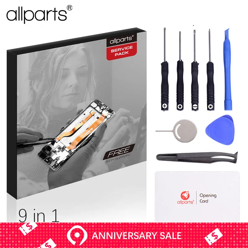 

Professional Portable 9 in 1 Mobile Phone Repair Tools Screwdriver Kits Opening Mobile Phone Repair Tool for iPhone and Others