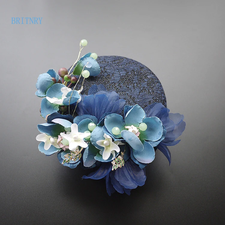 dark navy wedding hat