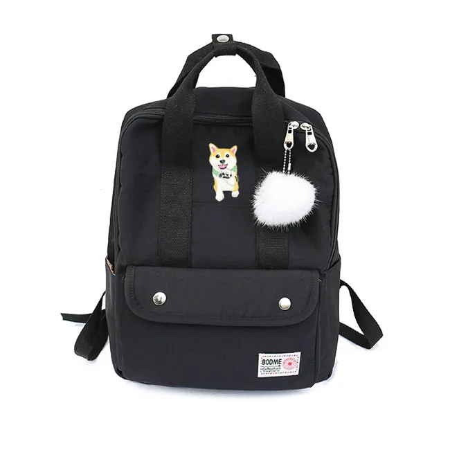 Милый мультяшный рюкзак с принтом щенка Шиба ину собаки, холщовая дорожная сумка для ноутбука, школьный рюкзак для подростков, школьные сумки, рюкзак для студентов, Mochila - Цвет: 31