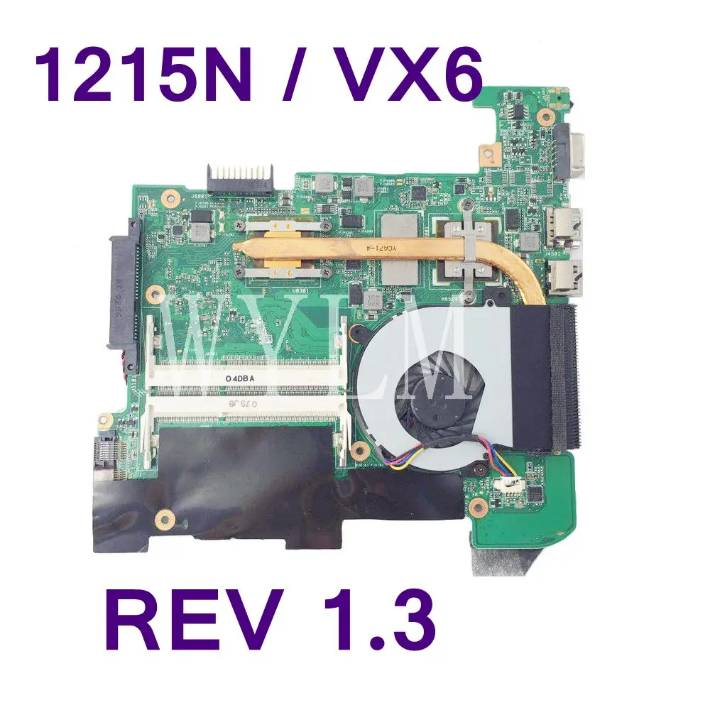 Материнская плата 1215N/VX6 REV 1,3 с кнопками для ASUS 1215N/VX6, материнская плата для ноутбука DDR3, протестированная, хорошо работает