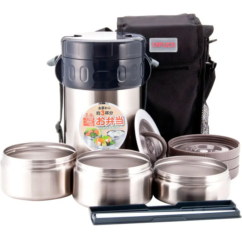Japan TAFUCO 2000ML Stainless Steel Container For Soup Vacuum Flask