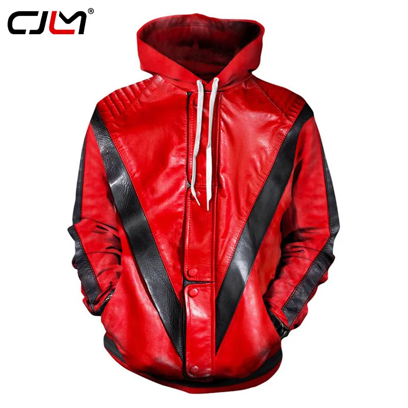 Buy CJLM Hoodies Men MJ Michael Jackson Thriller