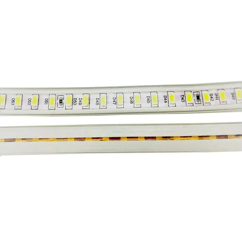 #cheap LED Strip 220V Waterproof IP67 1M 2M 3M 4M 5M for Kitchen Warm white Cold white SMD5730 120L M Flexible Tira Light Lamp CE ROSH