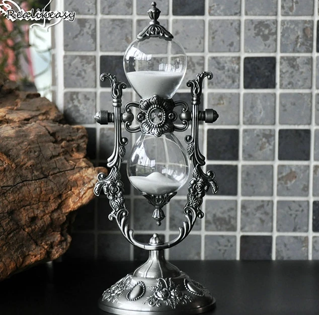 

Decorator Restaurant Dining Table Creative Decoration 15/30 Minutes Multicolor Hourglass Timer Trendy For Desk Decoration LFB117