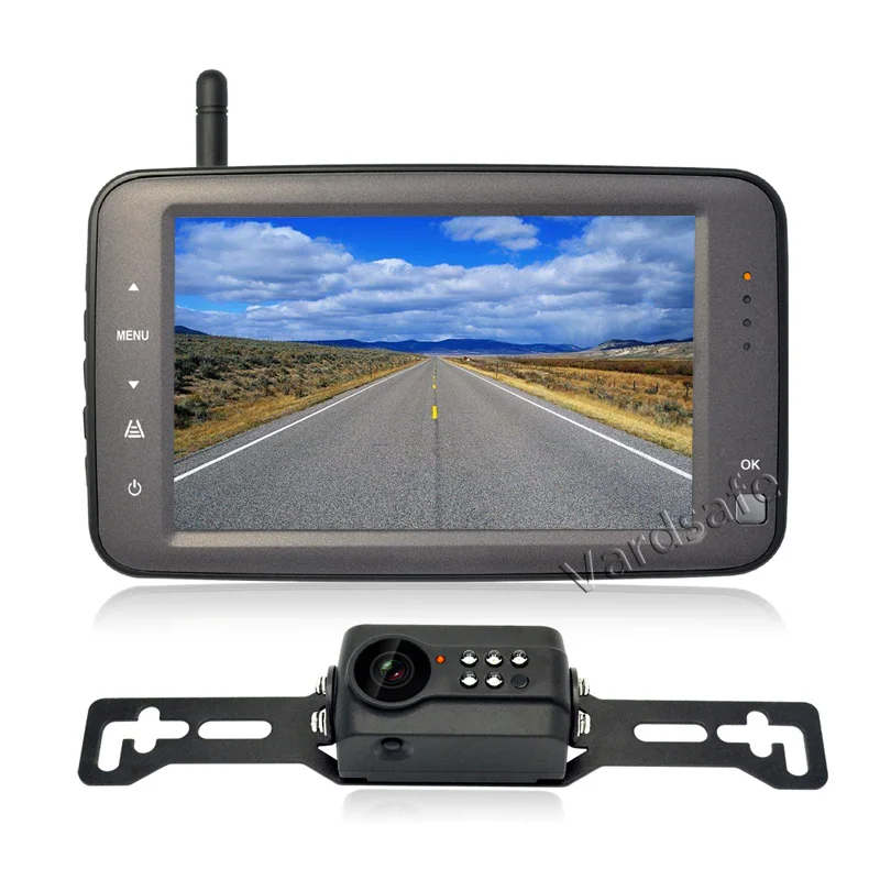 

Vardsafe VS762 | Digital Wireless License Plate Parking Rear View Reversing Backup Camera Kit For Car Van RV Truck