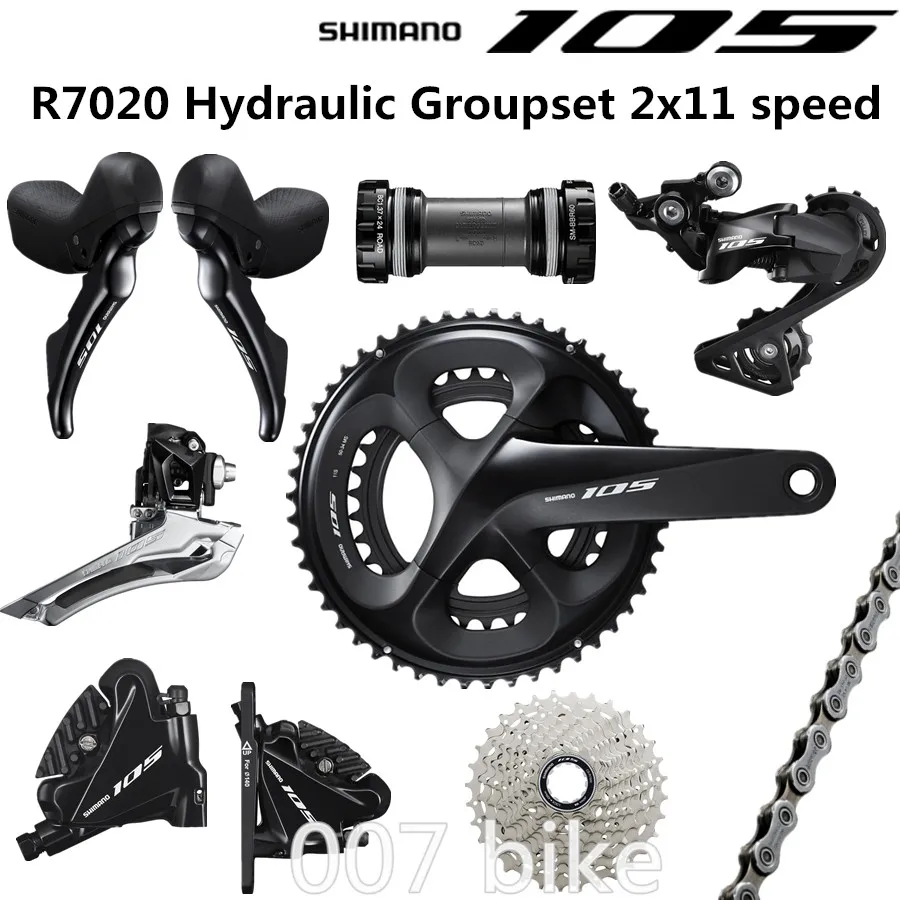 SHIMANO R7020 Groupset 105 R7020 Rem 